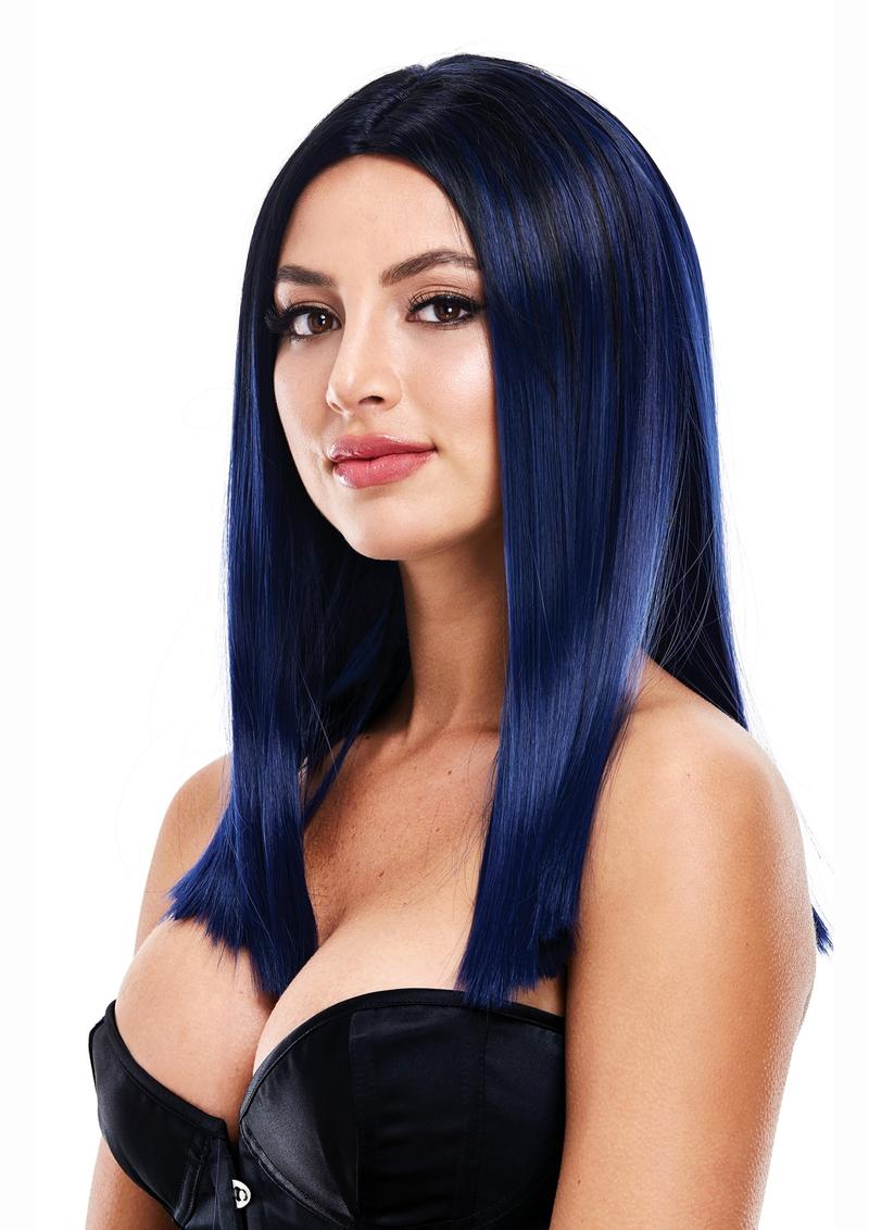 Nicole Purple Mid Length Stylable Wig