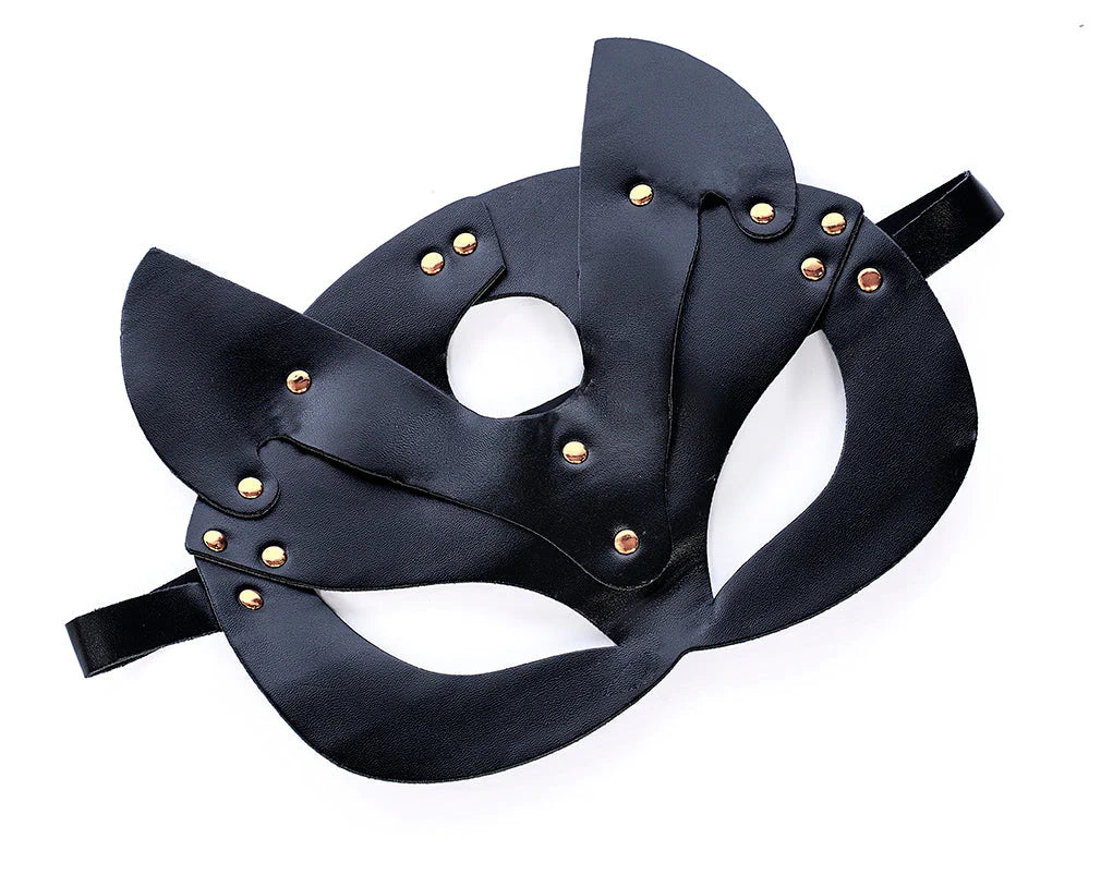 Faux Leather Cat Eye Mask
