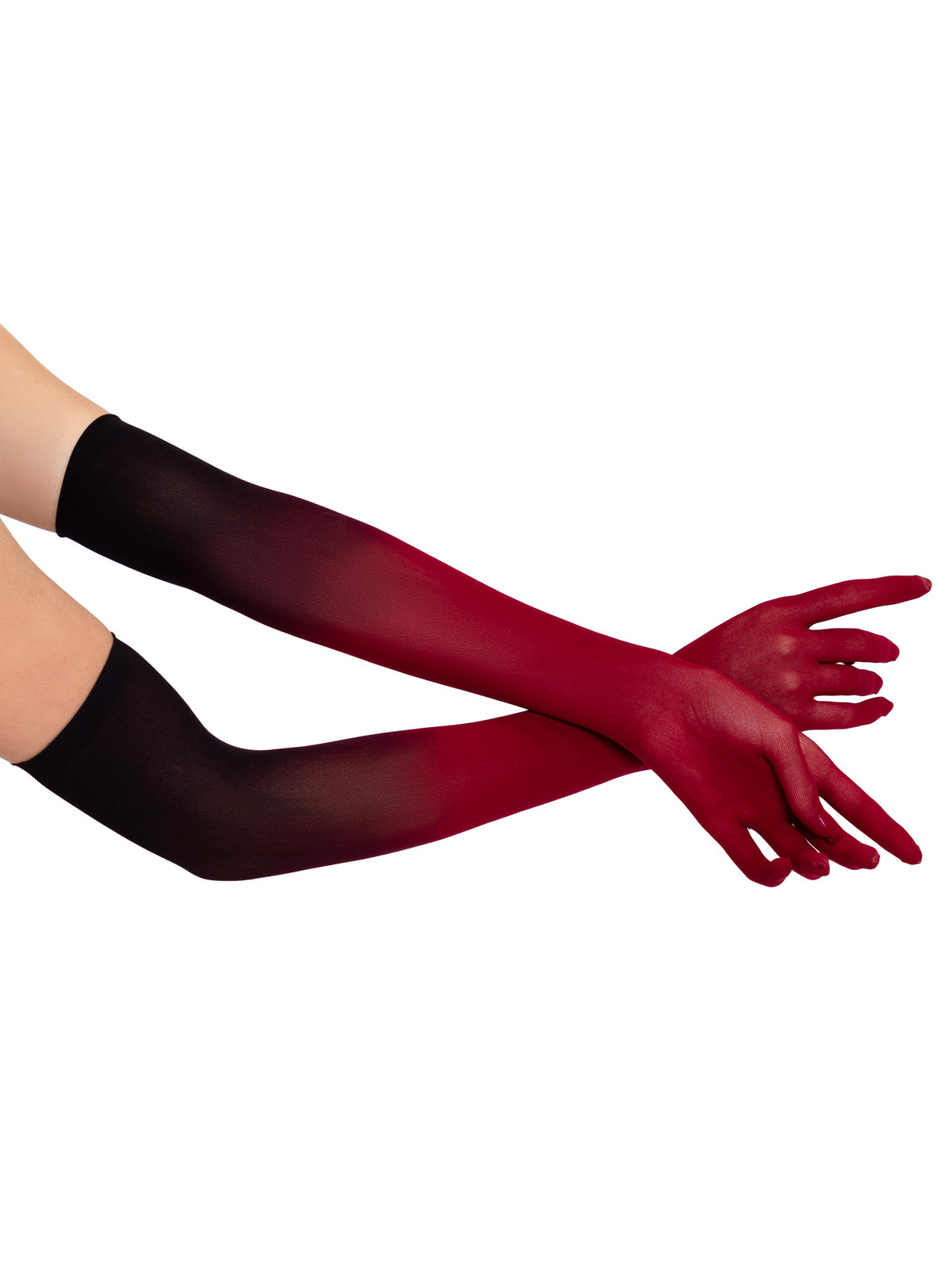 Ombre Mesh Opera Length Gloves
