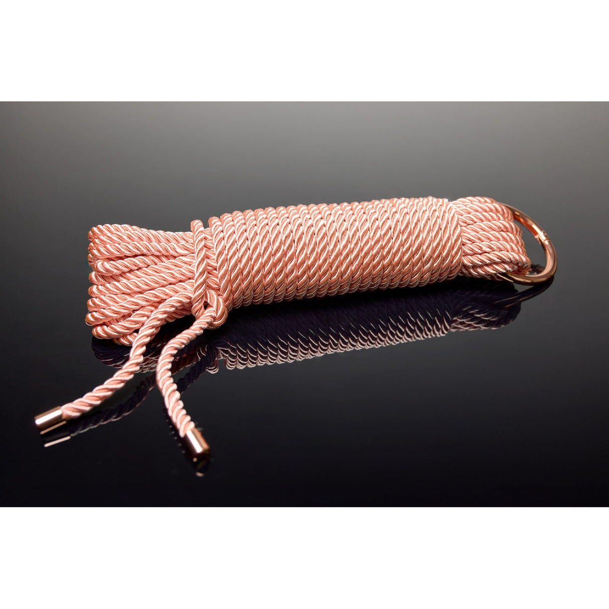 Pleasure Collection Silky Soft Bondage Rope - Rose Gold