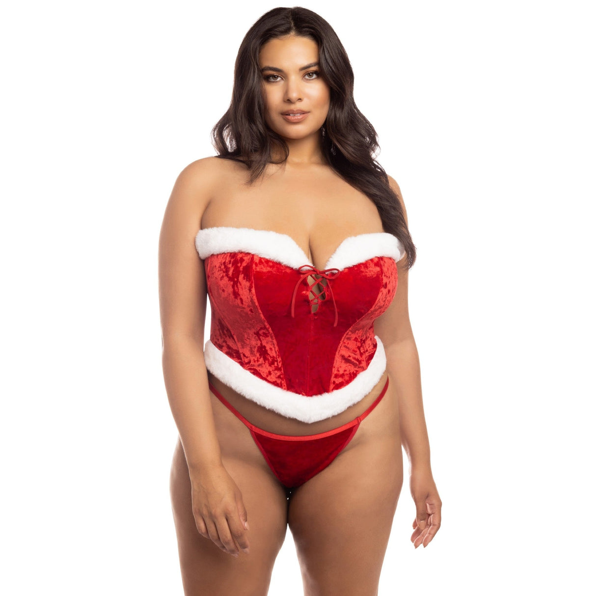 Sleigh My Name Holiday Bustier Set - Curvy
