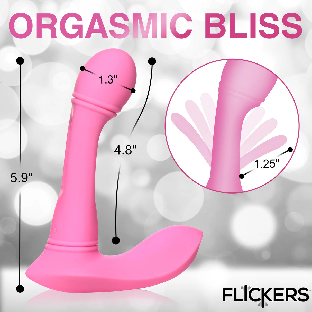 FLICKERS Flicking G-Spot Vibrator w/Remote