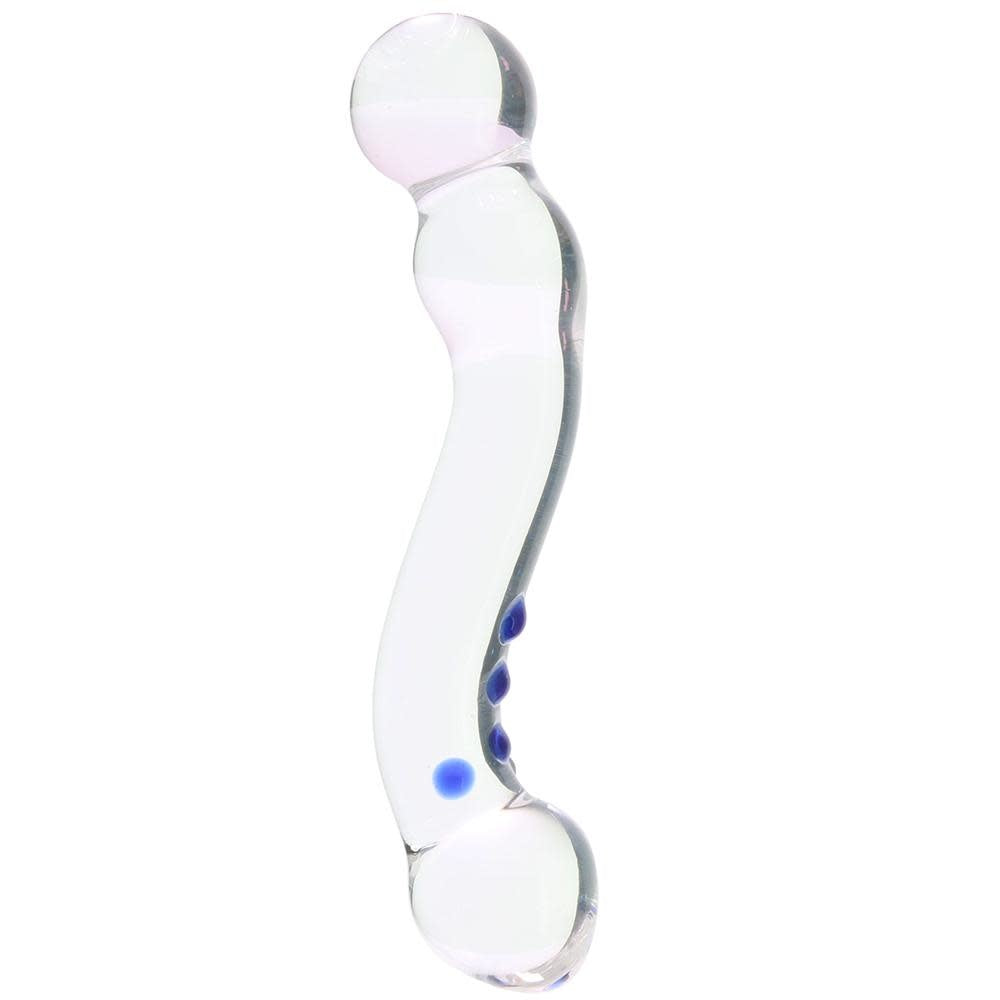 6" Textured G-Spot Glass Dildo