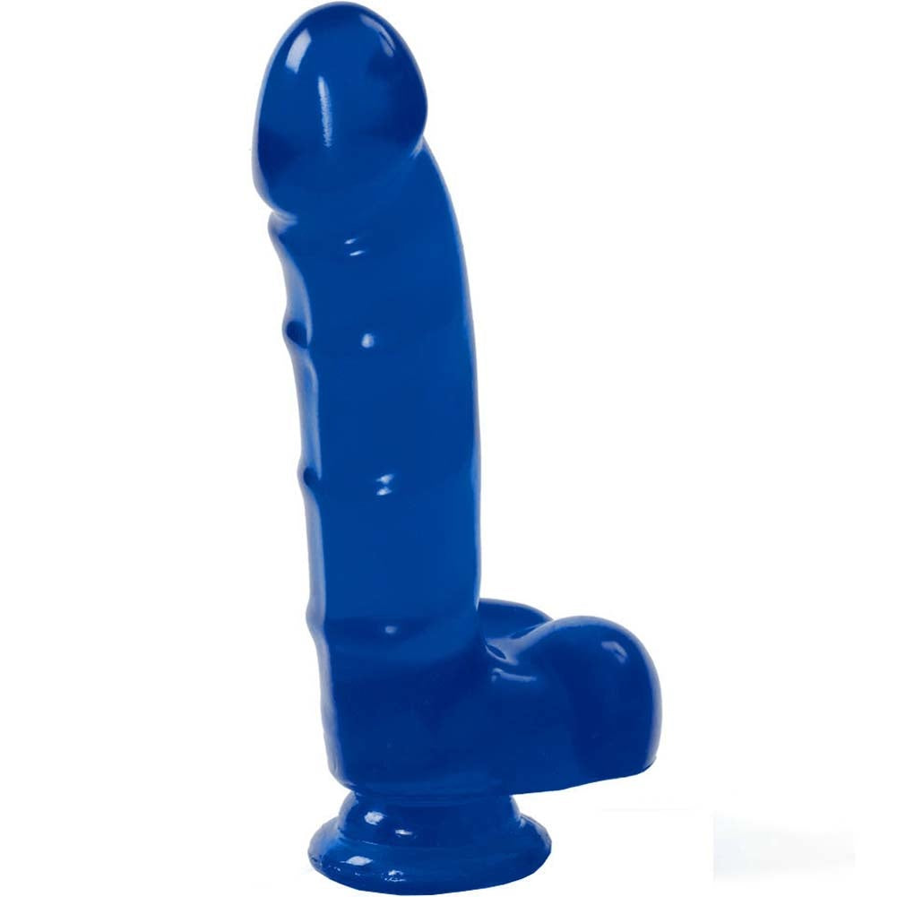 Jelly Jewels - Cock And Balls With Suction Cup - Blue