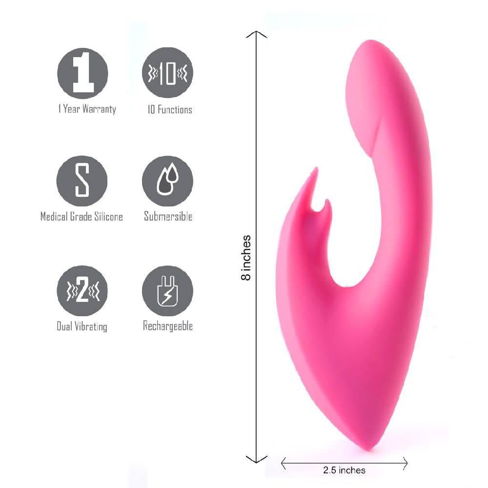 Leah Maia Ergonomic Silicone Rabbit Vibrator