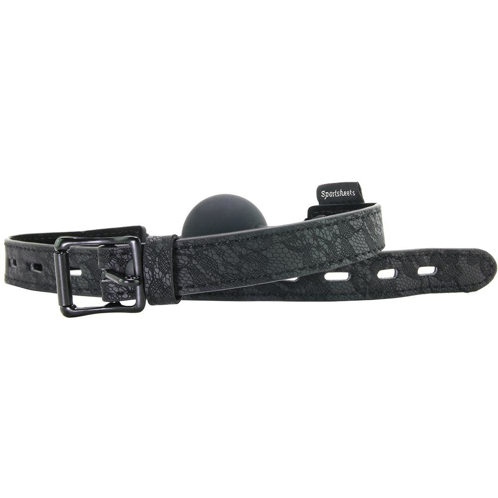 Locking Lace Silicone Ball Gag
