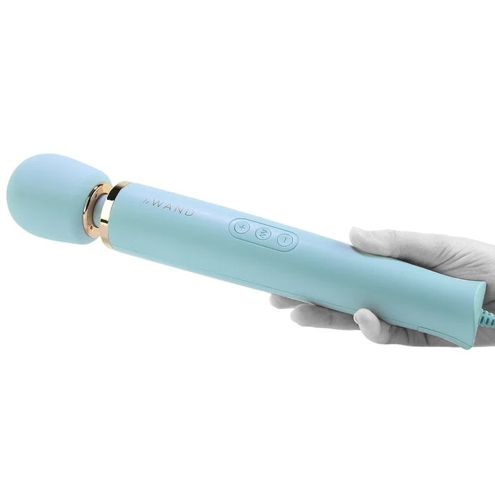 Le Wand Powerful Plug-In Vibrating Massager - Sky Blue