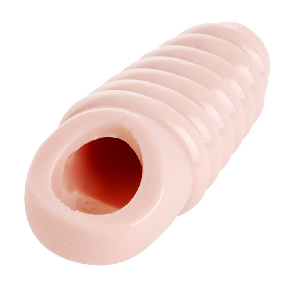 Really Ample Ribbed Penis Enhancer - Natural