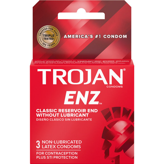 ENZ Non-Lubricated Condom 3-pack