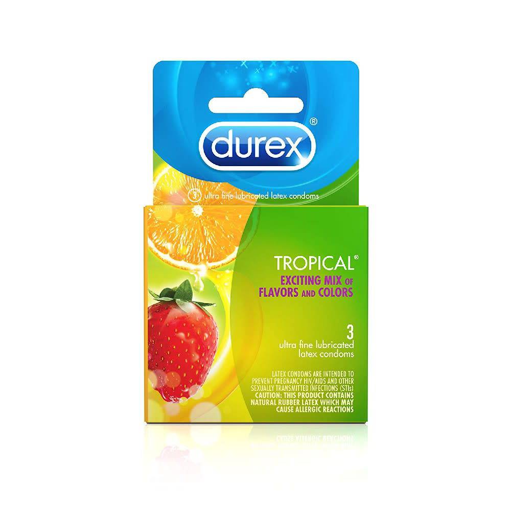 Tropical Flavors Condom 3-pack