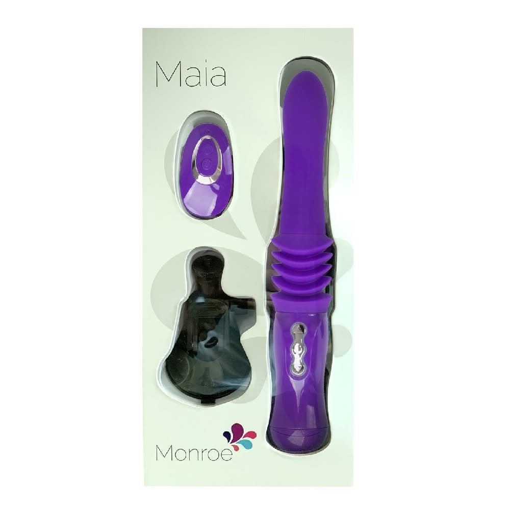 Monroe Maia Silicone Thrusting Love Machine - Purple