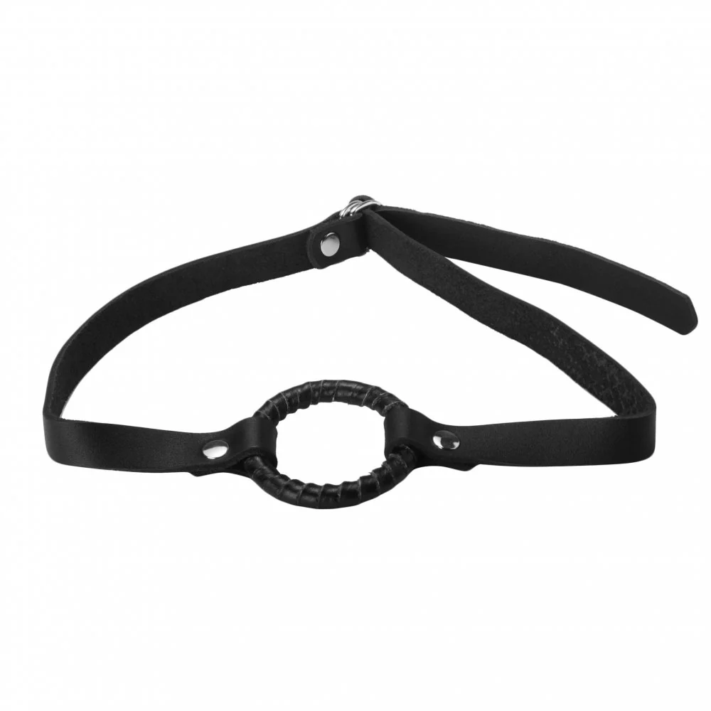 Leather Wrapped Ring Gag - Large