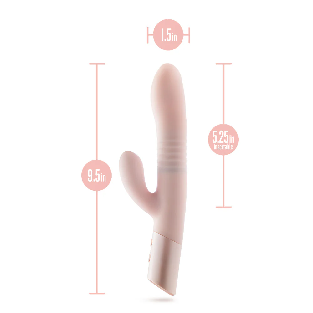Fraya Thrusting Rabbit Vibrator - Pink