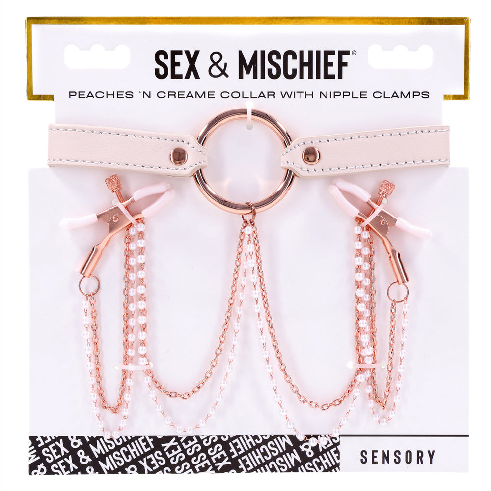 Peaches N' Cream Collar And Nipple Clamps