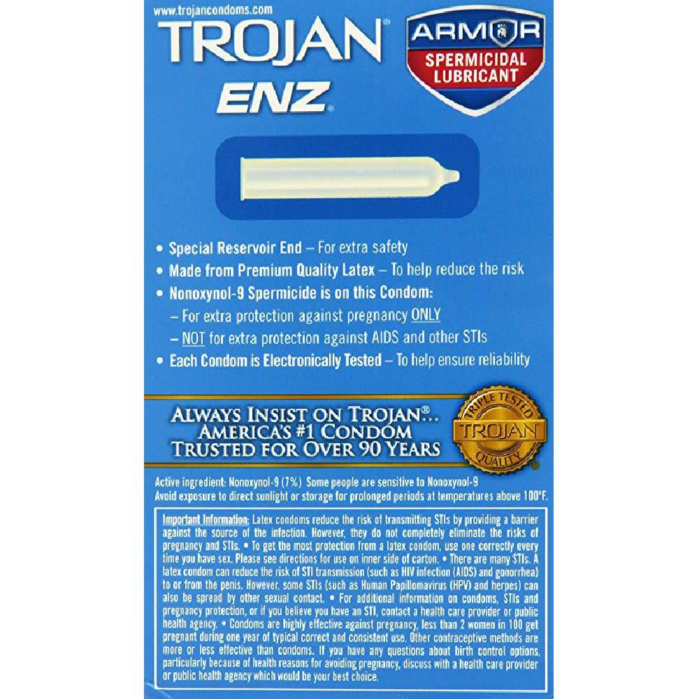 ENZ Spermicidal Condom 12-pack