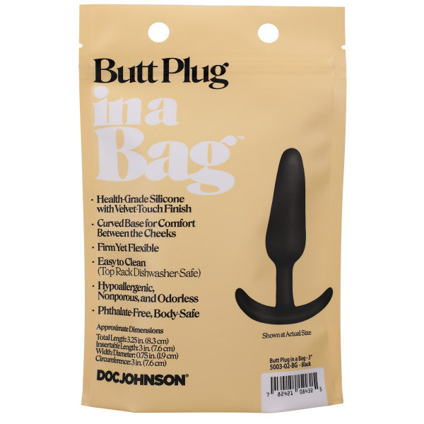 Butt Plug In a Bag - 3-Inch Small