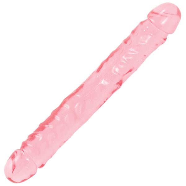 Crystal Jellies 12-inch Jr. Double Dong - Pink