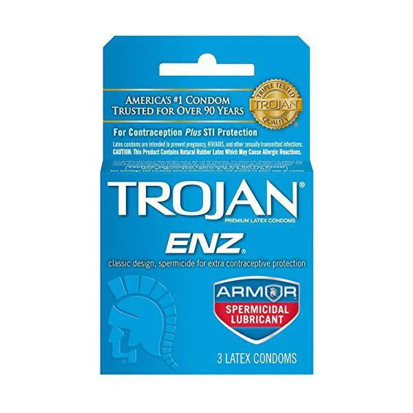 ENZ Spermicidal Condom 3-pack