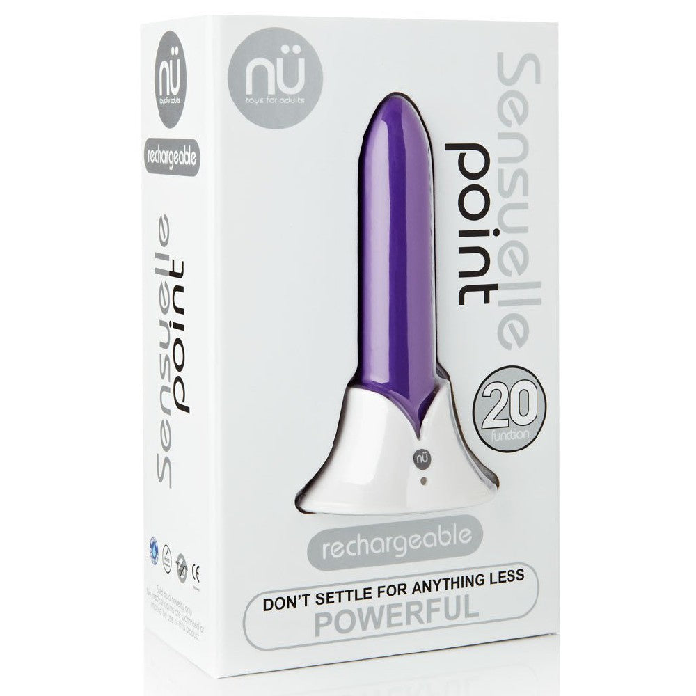 Point 20-Function Rechargeable Vibrating Bullet