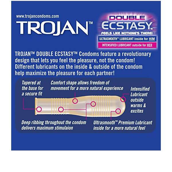 Double Ecstasy Condoms - 3 Pack