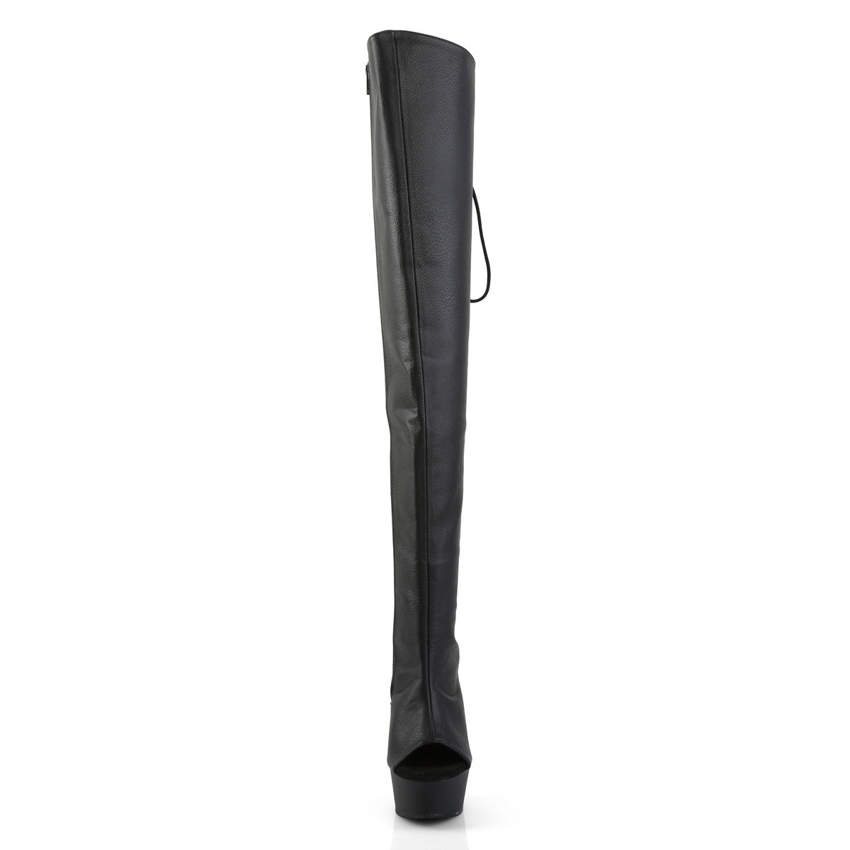 6" Matte Open Toe/Heel Thigh High Boot