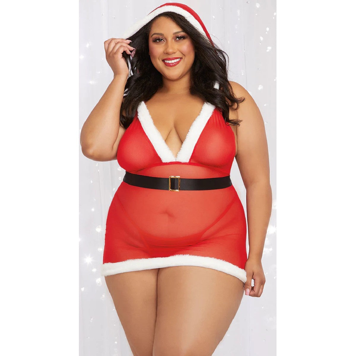 Santa Cutie Chemise Set - Curvy