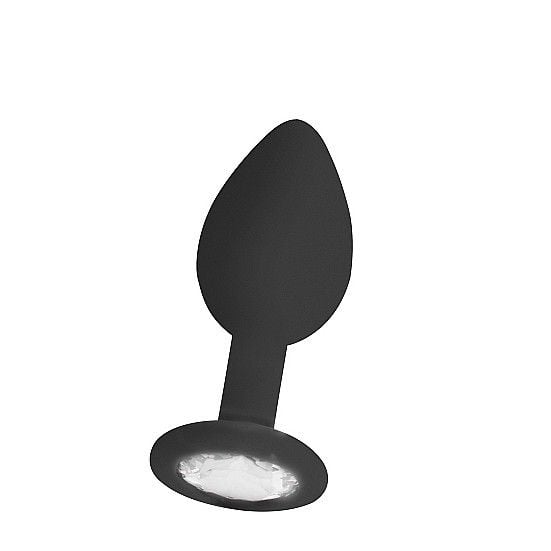 Silicone Diamond Plug Black - Small