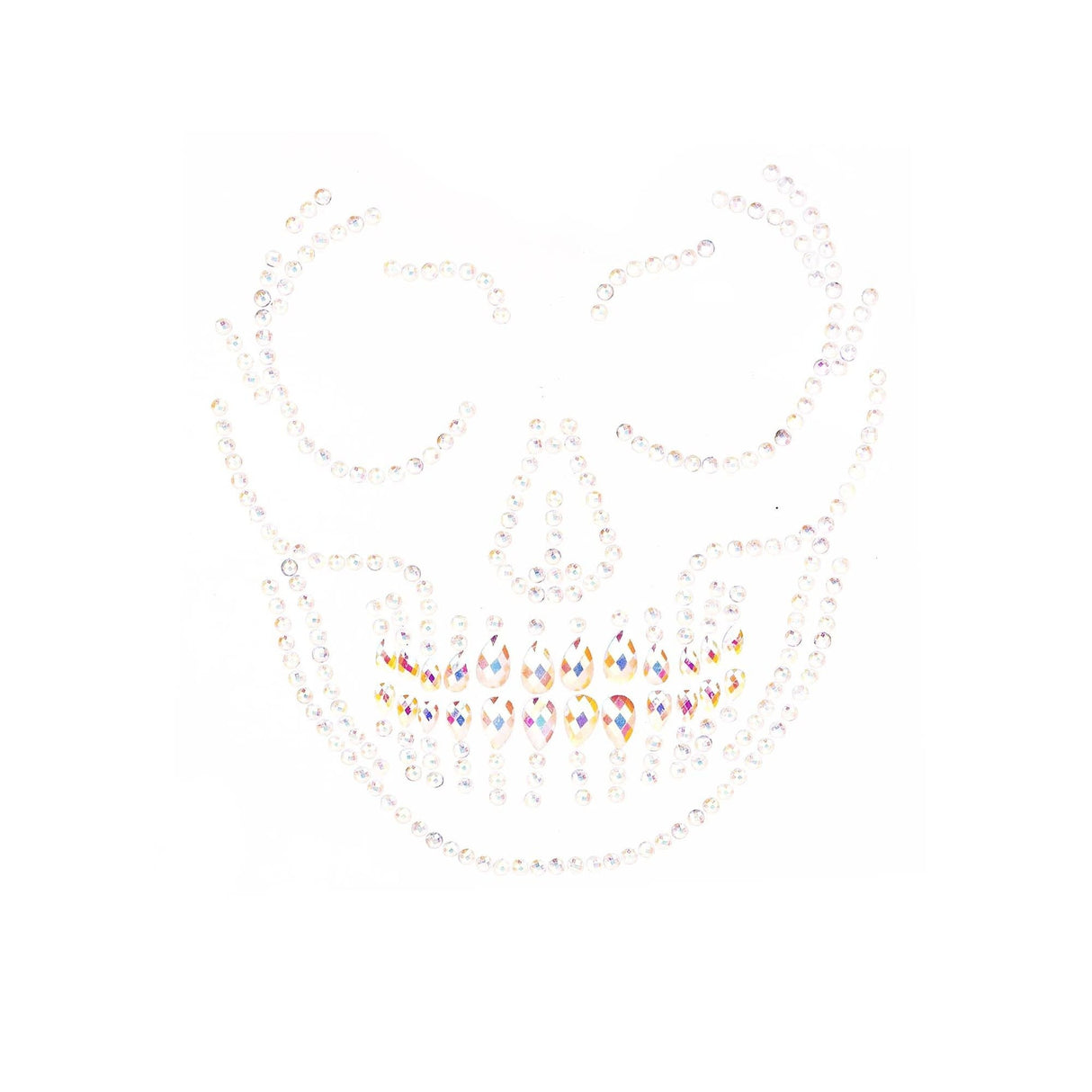 Glow In The Dark Adhesive Skeleton Face Jewels