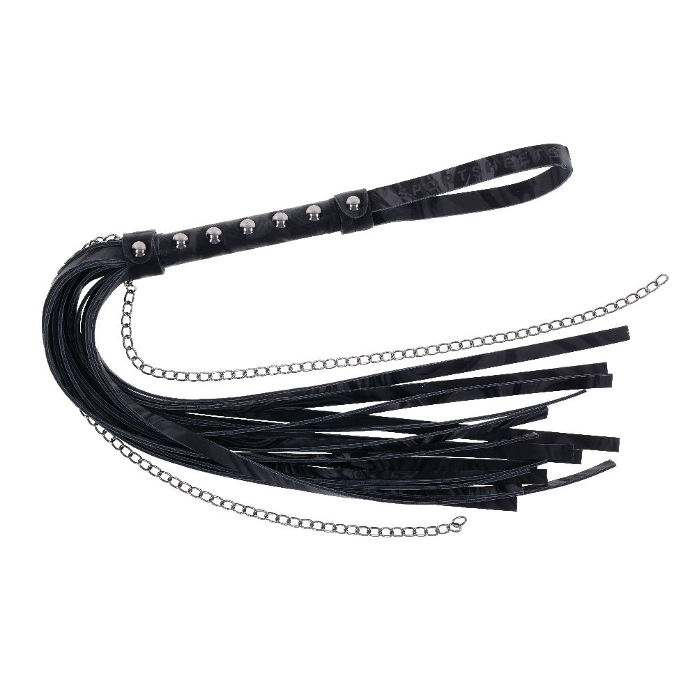 Velvet Noir Chain Flogger