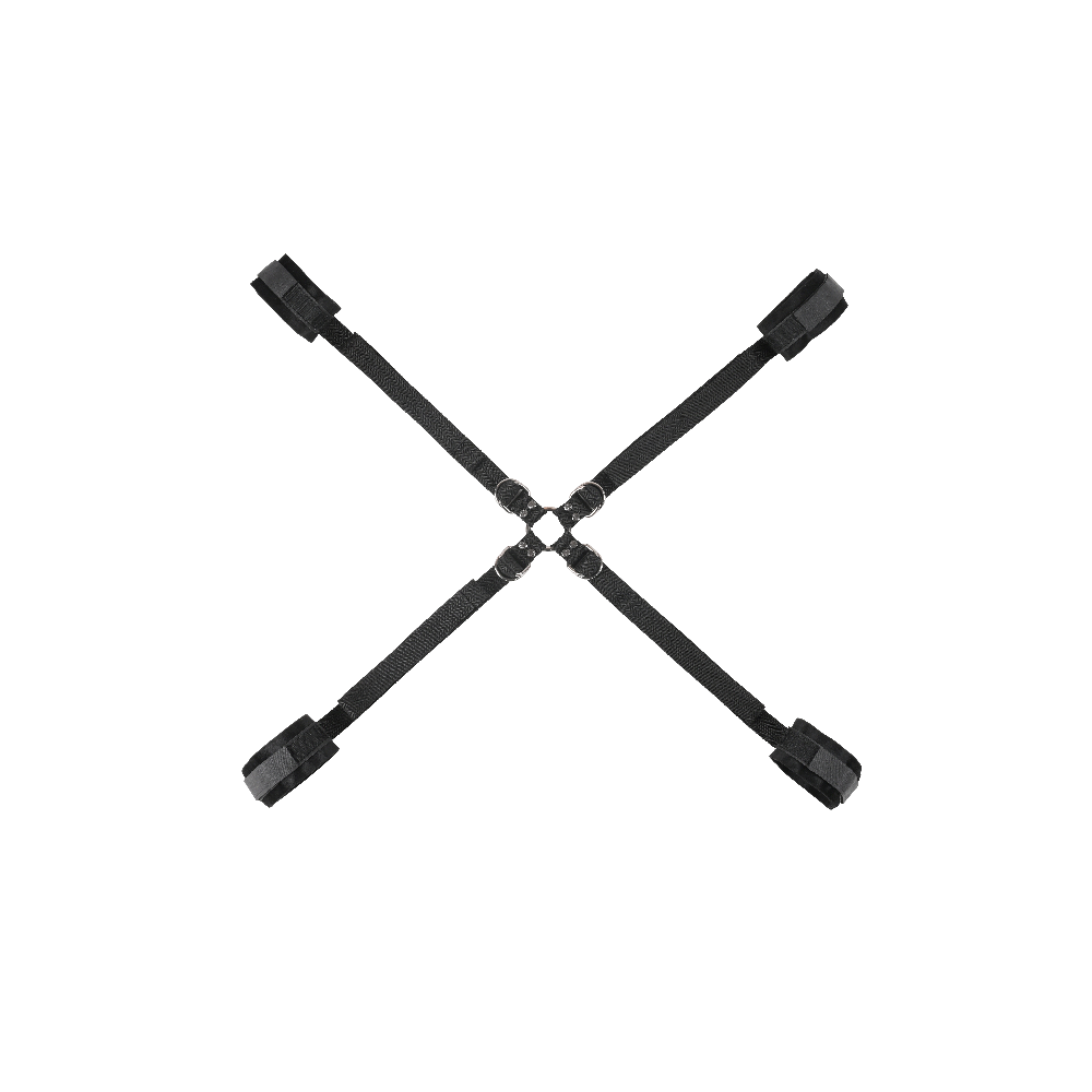 Velvet Noir Adjustable Hog Tie & Cuff Set