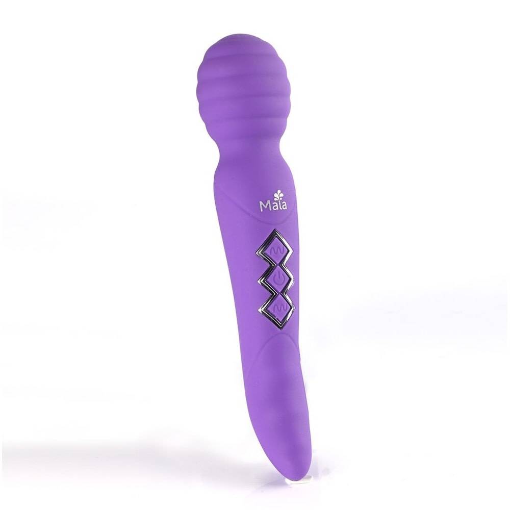 Zoe Maia Dual Vibrating Wand - Purple