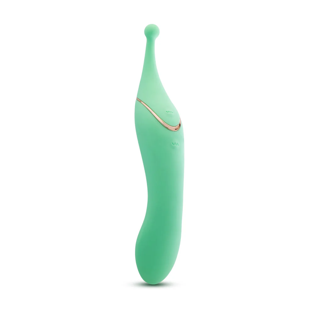 Stella Dual Stim Vibrator - Green