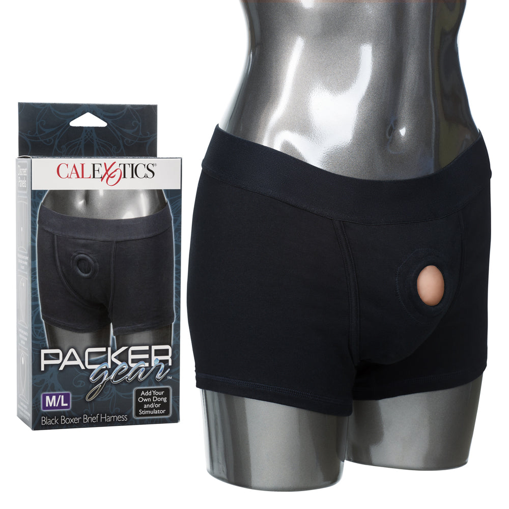 Packer Gear Black Boxer Brief Harness