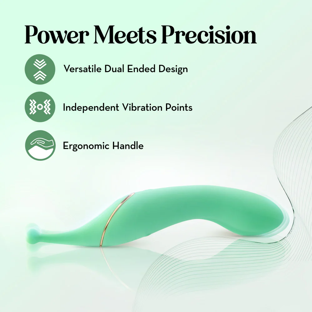 Stella Dual Stim Vibrator - Green