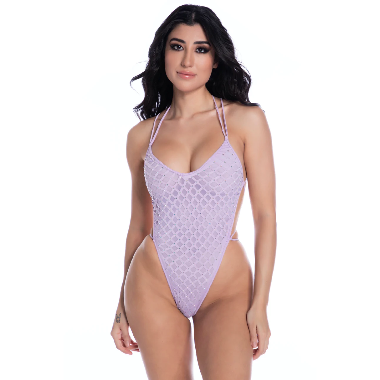 Luxe Laser Cut Crystalized Romper