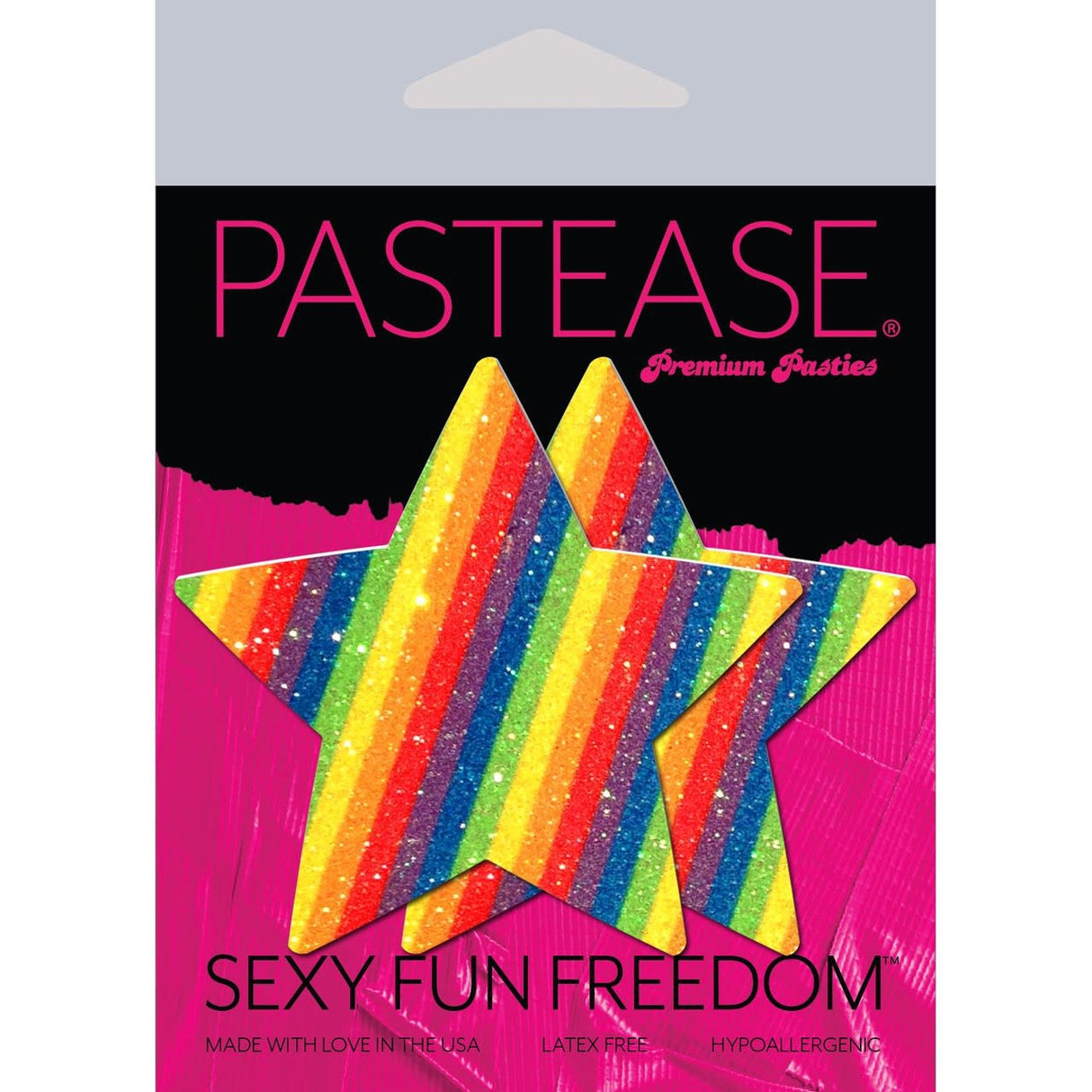 Double Rainbow Glittering Star Pasties