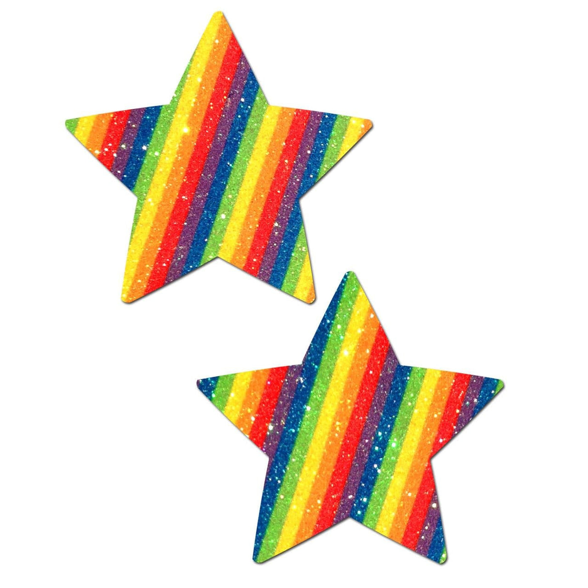 Double Rainbow Glittering Star Pasties