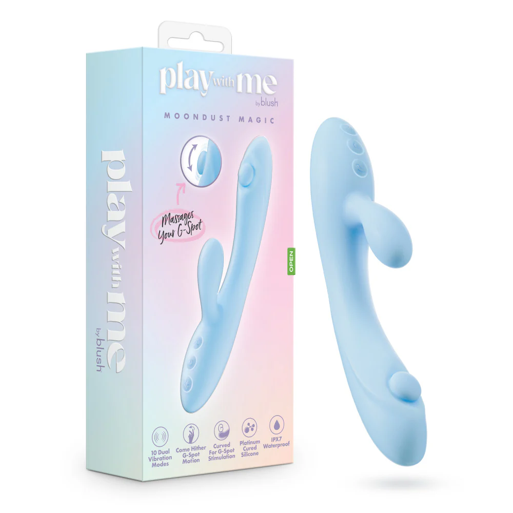 Moondust Magic Come Hither Vibrator - Blue