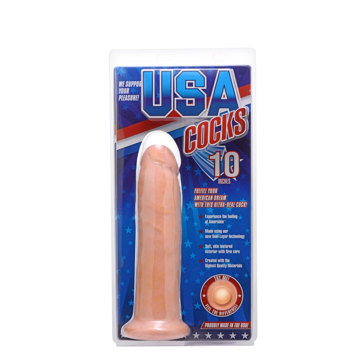 Ultra-Real Dual Density 10 Inch Silicone Dildo