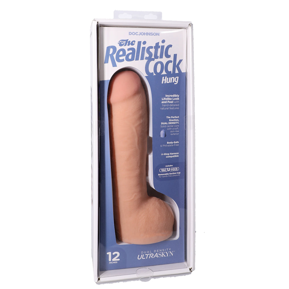Realistic Cock HUNG With 12-Inch Vanilla