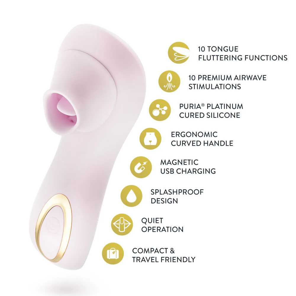Delice Fleur Fluttering Suction Personal Massager