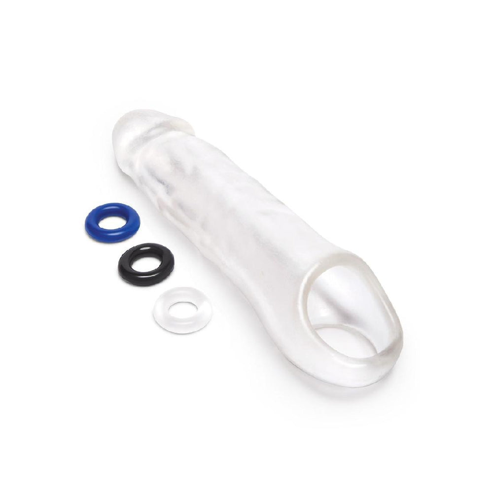 Clear Penis Extension With Loop 3-Inch Girthy