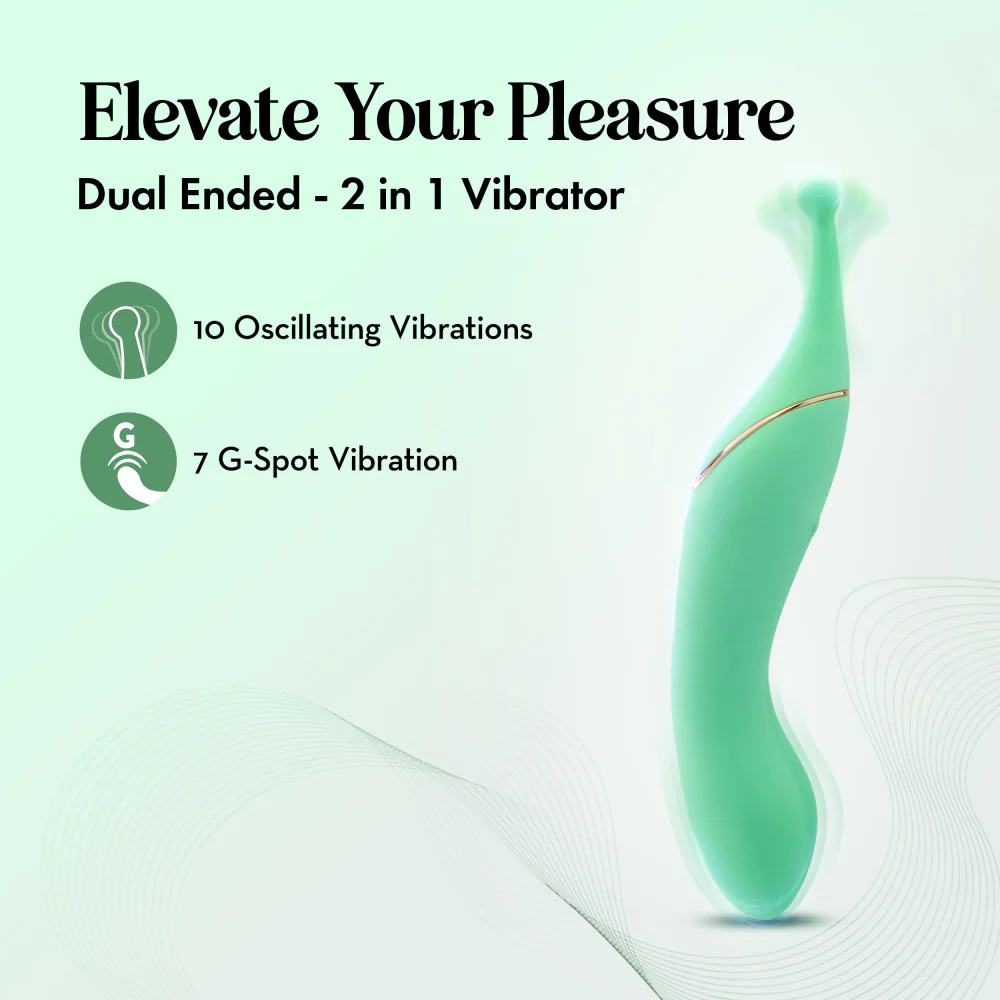 Stella Dual Stim Vibrator - Green