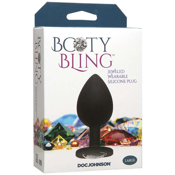 Booty Bling Silicone Plug Clear Crystal