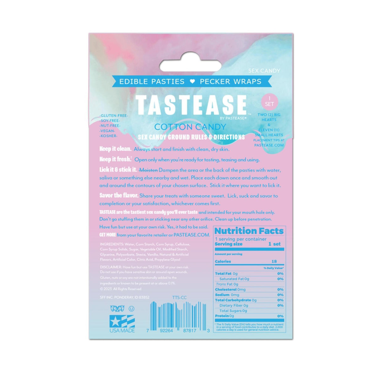 Edible Cotton Candy Flavored Pasties