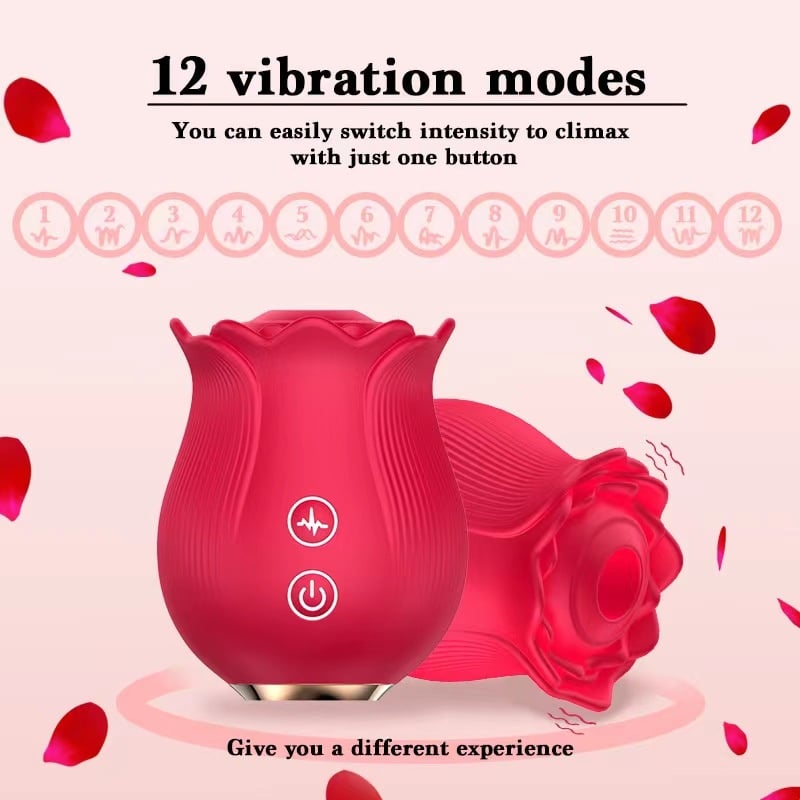 Groove Rose Suction Vibrator