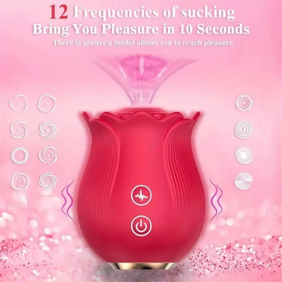 Groove Rose Suction Vibrator