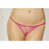 Lace Heart Crotchless Panty