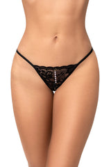 Draping Pearl Lacy G-String Panty