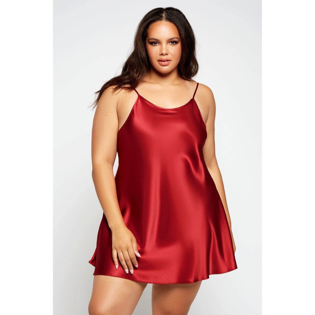 Satin Mini Chemise - Curvy